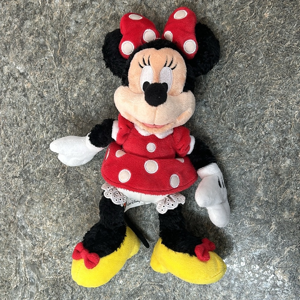 Disneyland Minnie Mouse Walt Disney World 12” Stuffed Toy Animal